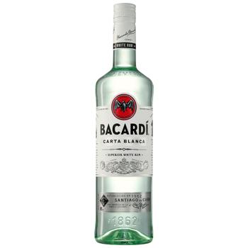 Ром Bacardi Carta Blanca білий 40% 1л