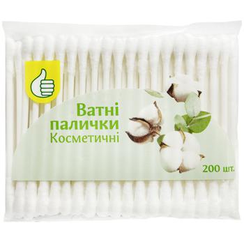 Auchan Cotton Swabs 200pcs - buy, prices for Auchan - photo 1