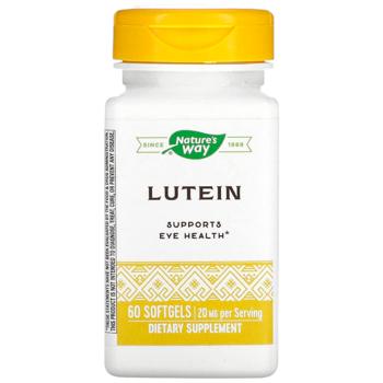 Лютеїн, Lutein, Nature's Way, 20 мг, 60 гелевих капсул - купити, ціни на Біотус - фото 1
