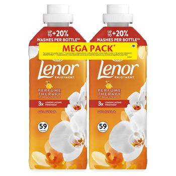 Кондиционер для белья Lenor Orchid&Vanilla 2х1,2л - купить, цены на - фото 2