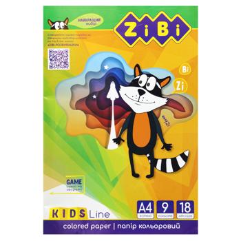 ZiBi Colored Paper Set 9 Colors 18 Sheets - buy, prices for ULTRAMARKET - photo 2