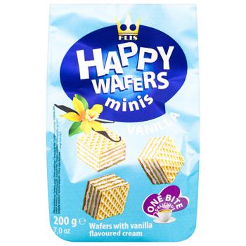 Вафли Flis Happy с начинкой ваниль 200г - купить, цены на КОСМОС - фото 3