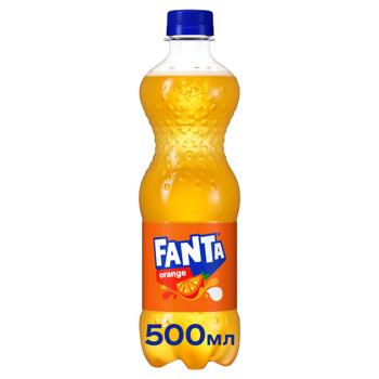 Напій газований Fanta Апельсин 0,5л - купити, ціни на КОСМОС - фото 1