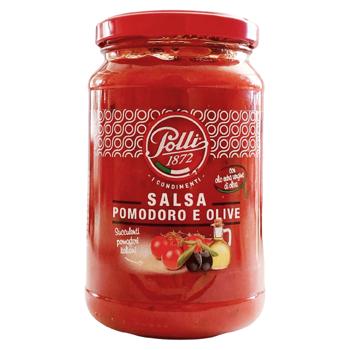 Соус POLLI Salsa pomodoro e olive 350г - купити, ціни на Grono - фото 1