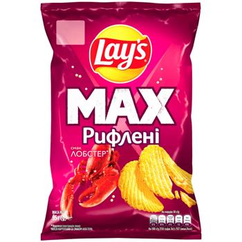 Чипсы Lay's рифленые со вкусом лобстера 95г