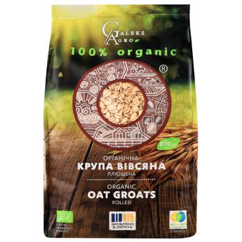 Galeks-Agro Organic Flattened Oatmeal 800g - buy, prices for Za Raz - photo 1