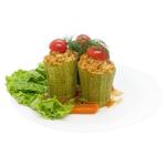 Кабачки фаршировані рисом та м'ясом