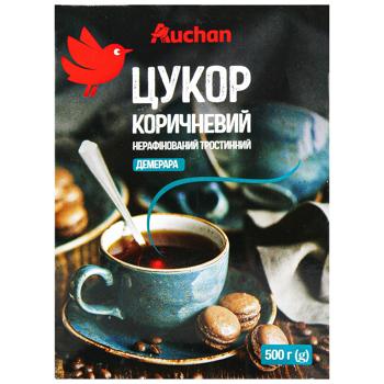 Цукор Auchan Демерара коричневий нерафінований тростинний 500г - купити, ціни на - фото 2