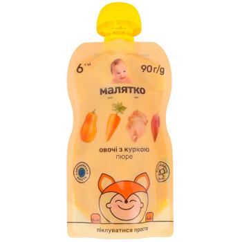 Пюре Малыш Овощи с курицей 90г