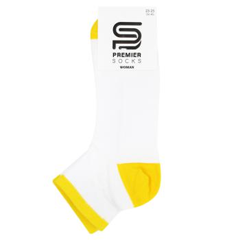 Шкарпетки PremierSocks жіночі середні літні сітка білі з якравими п'яткою/миском та бортом в асортименті р.23-25 - купити, ціни на NOVUS - фото 3