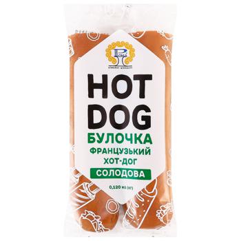 Hlibo Hot Dog Malt French Bun 120g