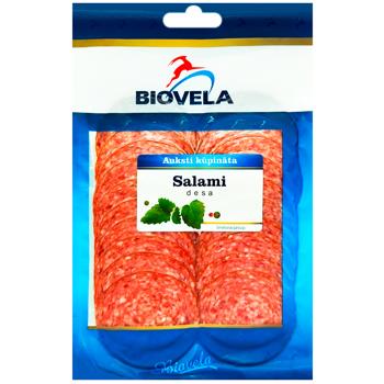 Biovela Raw Smoked Sliced Salami Sausage ​​110g - buy, prices for Supermarket "Kharkiv" - photo 1