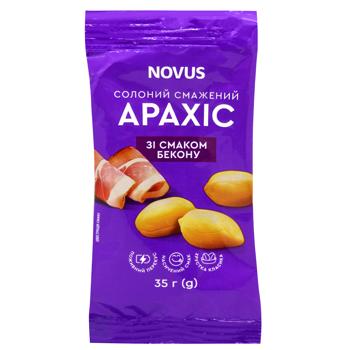 Novus Bacon Flavored Salted Roasted Peanuts 35g - buy, prices for NOVUS - photo 1