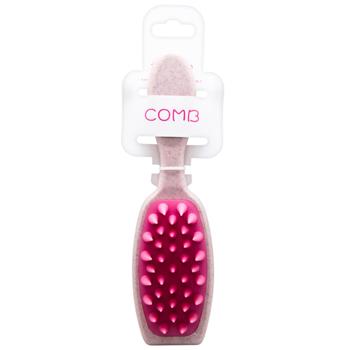 Щітка для волосся масажна 20,5 см пластик арт. 3179-8 И800 - купить, цены на Таврия В - фото 2