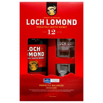 Виски Loch Lomond 12yo 46% 0,7л с 2 бокалами - купить, цены на ULTRAMARKET - фото 2