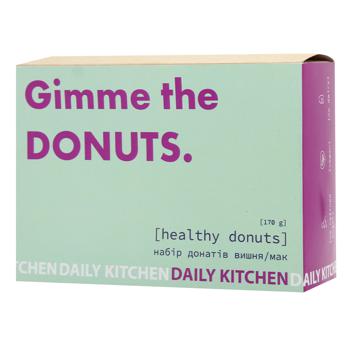 Набор донатов Daily Kitchen Healthy Donuts Мак-вишня 170г