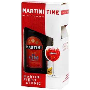 Martini Fiero Red Orange Vermouth 14.9% 0.75l + Schweppes Tonic 1l - buy, prices for Chudo Market - photo 1
