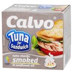 Calvo Sandwich Smoked Tuna in Sunflower Oil 142g