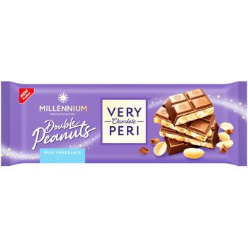 Millennium Very Peri Milk Chocolate Filled with Crushed and Whole Peanuts 285g