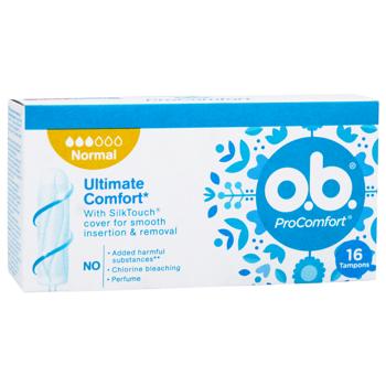 Тампоны O.B.® Pro Comfort Normal 16шт - купить, цены на КОСМОС - фото 2