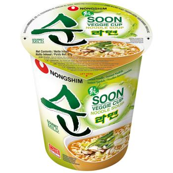 Nongshim Soon Veggie Cup Noodle Soup Instant Noodle 67g - buy, prices for METRO - photo 1