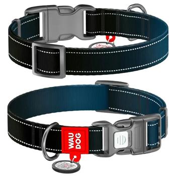 Нашийник для собак Collar Waudog Nylon Mono L - чорний - купить, цены на MasterZoo - фото 1