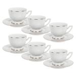 Lefard White with Gold Coffee Set 12pcs 90ml