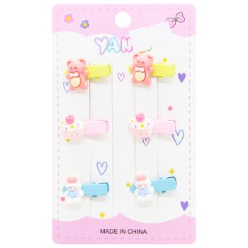 Hair Clips 6pcs 3727-11 - buy, prices for - photo 3