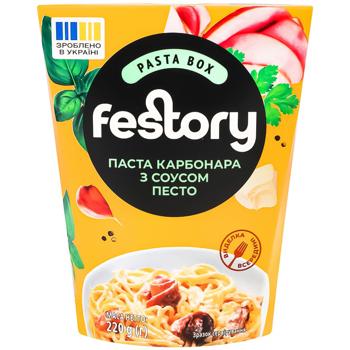 Festory Pasta Carbonara with Pesto Sauce 220g