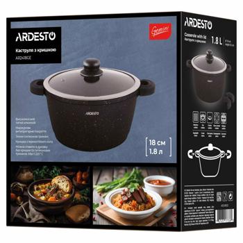 Ardesto Gemini Anzio Pan with Glass Lid 1.8l - buy, prices for ULTRAMARKET - photo 3