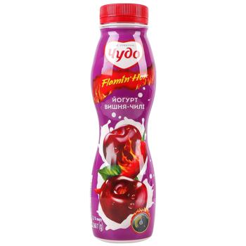 Йогурт Чудо вишня-чили 2,5% 260г - купить, цены на ULTRAMARKET - фото 1