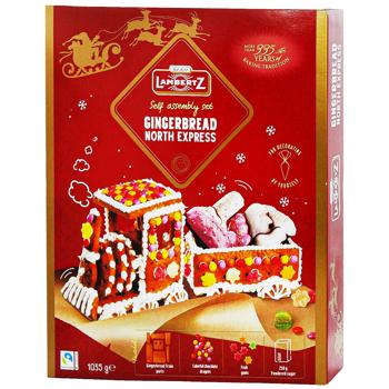 Набір солодощів новорічний Lambertz Пряничний поїзд 1035г - купити, ціни на METRO - фото 1