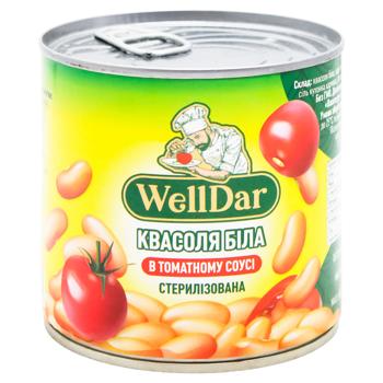 WellDar Sterilized White Beans in Tomato Sauce 410g