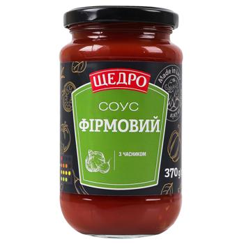 Соус Щедро Фирменный с чесноком 370г