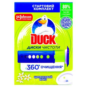 Диски чистоти для унітазу Duck Цитрусовий бриз 36мл