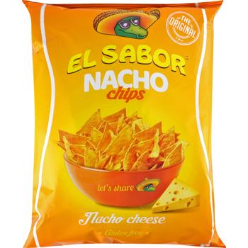 Чипси начос El Sabor зі смаком сиру 100г - купити, ціни на КОСМОС - фото 1