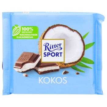 Шоколад молочний Ritter Sport з кокосово-молочним кремом 100г - купити, ціни на Cупермаркет "Харків" - фото 2