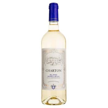 Вино Charton Blanc Moelleux біле напівсолодке 10,5% 0,75л - купити, ціни на МегаМаркет - фото 1