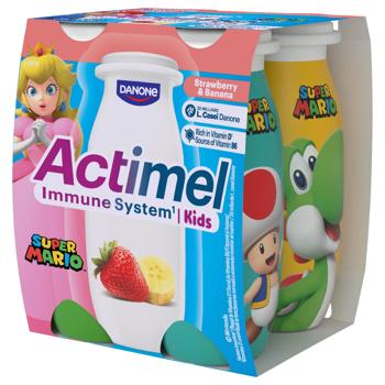 Actimel Strawberry-Banana Fermented Milk Product 1.4% 4*100g