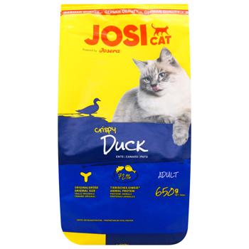 Корм сухий Josera JosiCat Crispy Duck з качкою для дорослих котів 650г - купити, ціни на MasterZoo - фото 3