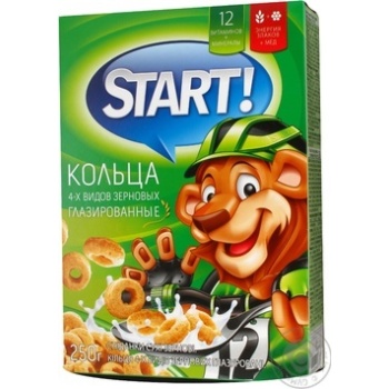 Готовый завтрак Start! Кольца 4-х зерновых 250г - купить, цены на - фото 4