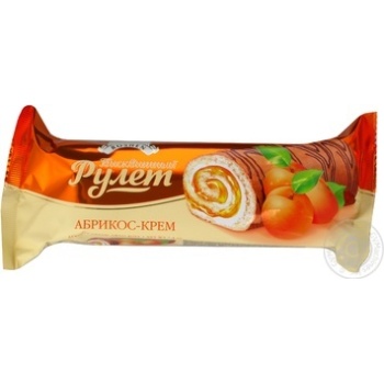 roll roshen biscuit apricot 210g Ukraine - buy, prices for - photo 1