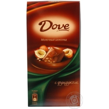 chocolate milky dove hazelnuts 30% 100g - buy, prices for - photo 1