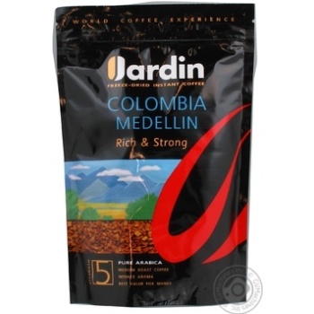 Natural instant sublimated coffee Jardin Colombia Medellin №5 170g Russia - buy, prices for NOVUS - photo 1