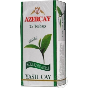 Tea Azerchay thyme green packed 25pcs 50g cardboard packaging - buy, prices for MegaMarket - photo 3