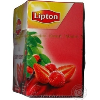 Drink Lipton Strawberry Raspberry flavored fruit and herbs teabags 20x2g - buy, prices for NOVUS - photo 4