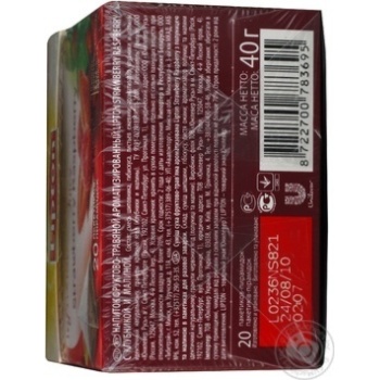 Drink Lipton Strawberry Raspberry flavored fruit and herbs teabags 20x2g - buy, prices for NOVUS - photo 7