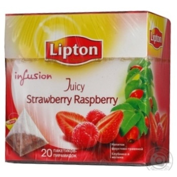 Drink Lipton Strawberry Raspberry flavored fruit and herbs teabags 20x2g - buy, prices for - photo 9