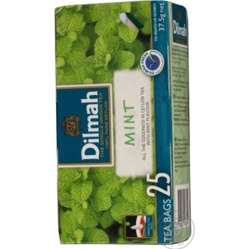 Чай чорний з М'ятною Dilmah пакет з/я 1,5г-25шт - купить, цены на - фото 4