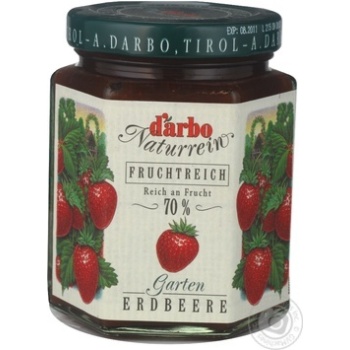 jam darbo strawberry 200g glass jar Austria